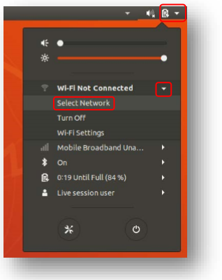 Connecting to Wi-Fi on Linux screenshot
