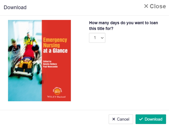 Screenshot of VLeBooks platform
