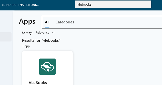 Screenshot of the Company Portal