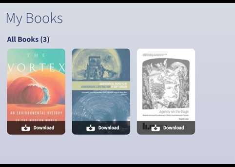 A screenshot of the Ebook Central app