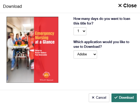 Screenshot of the VLeBooks platform