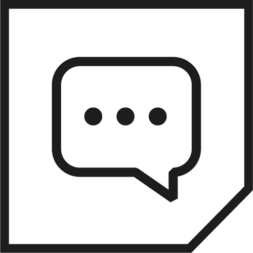 Messaging icon with speech bubble and ellipses inside