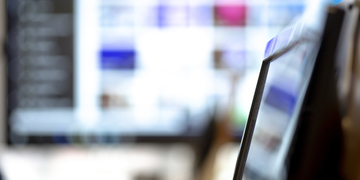 Abstract image of software on screen