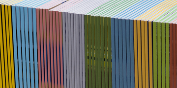 Coloured books spines