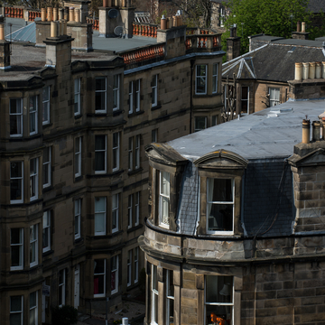 View across Edinburgh rooftops